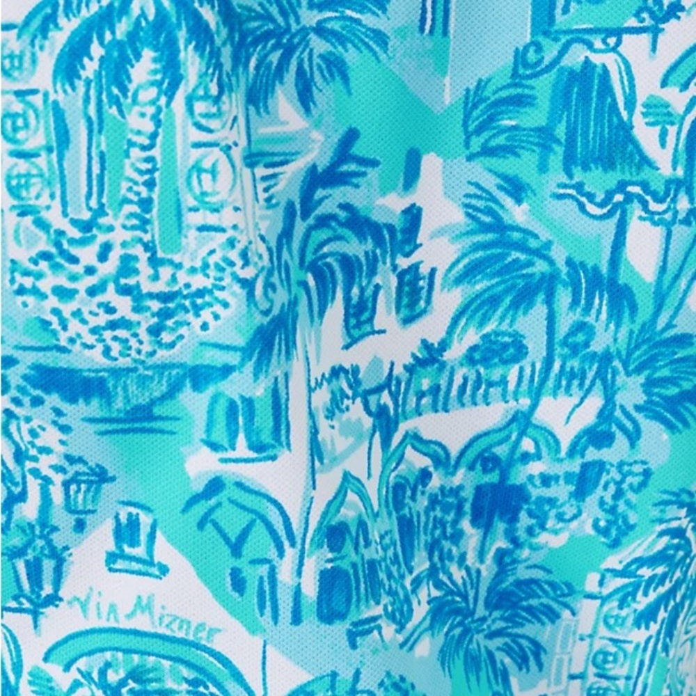 NWOT! Lilly Pulitzer Luxletic Silvia Dress Amalfi Blue Sunny State Of Mind XS - Picture 8 of 8